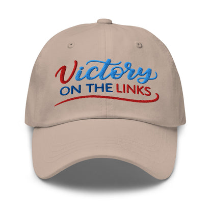 Victory on the Links Fun and Unique Embroidered Golf Cap - Funny Golf Tee by Swing Epic