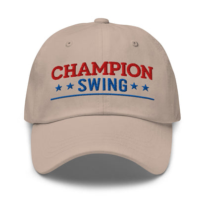 Champion Swing Star-Studded Fun Embroidered Golf Cap - Funny Golf Tee by Swing Epic