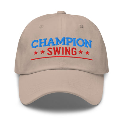 Champion Swing Star-Studded Fun Embroidered Golf Cap - Funny Golf Tee by Swing Epic