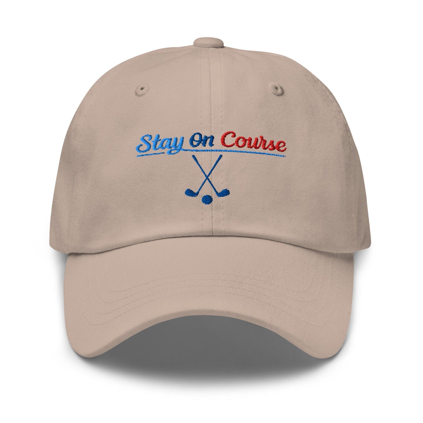 Stay On Course Engaging Quirky Embroidered Golf Cap - Funny Golf Tee by Swing Epic