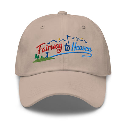 Fairway to Heaven Embroidered Golf Cap - Funny Golf Tee by Swing Epic