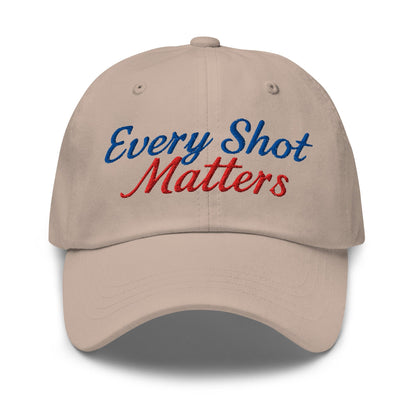 Every Shot Matters Fun Embroidered Golf Cap - Funny Golf Tee by Swing Epic