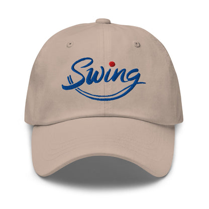 Swing into Action Statement Embroidered Golf Cap - Funny Golf Tee by Swing Epic