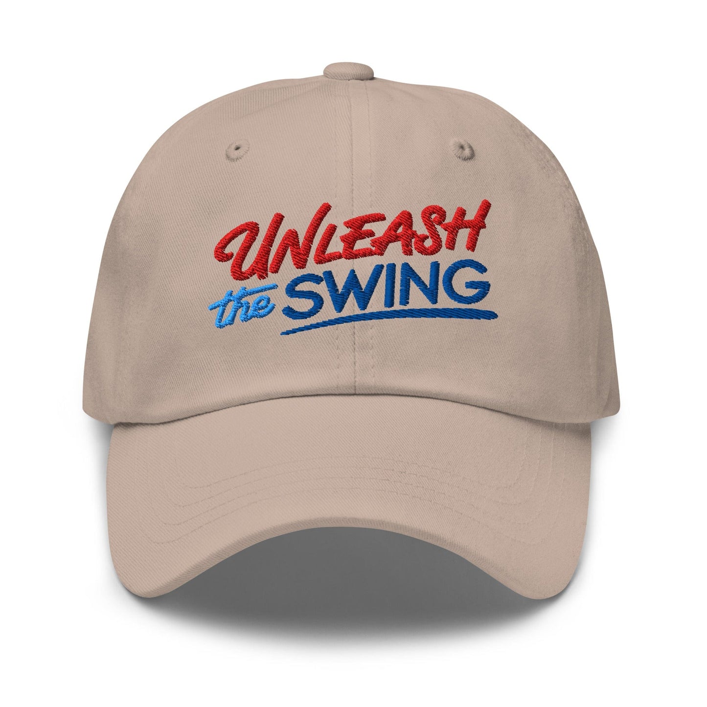 Unleash The Swing Embroidered Golf Cap - Funny Golf Tee by Swing Epic