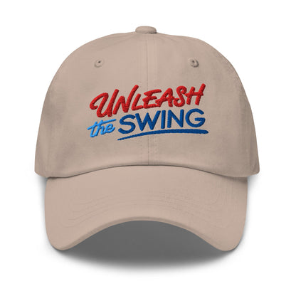 Unleash The Swing Embroidered Golf Cap - Funny Golf Tee by Swing Epic