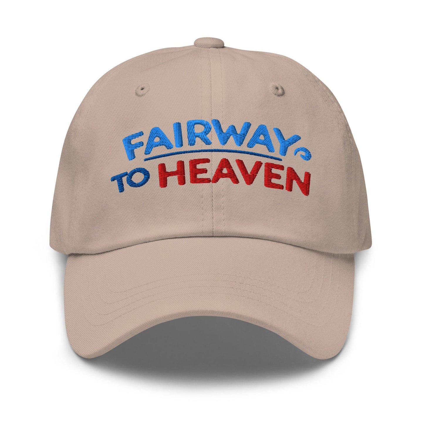 Fairway To Heaven Fun Spirit Embroidered Golf Cap - Funny Golf Tee by Swing Epic