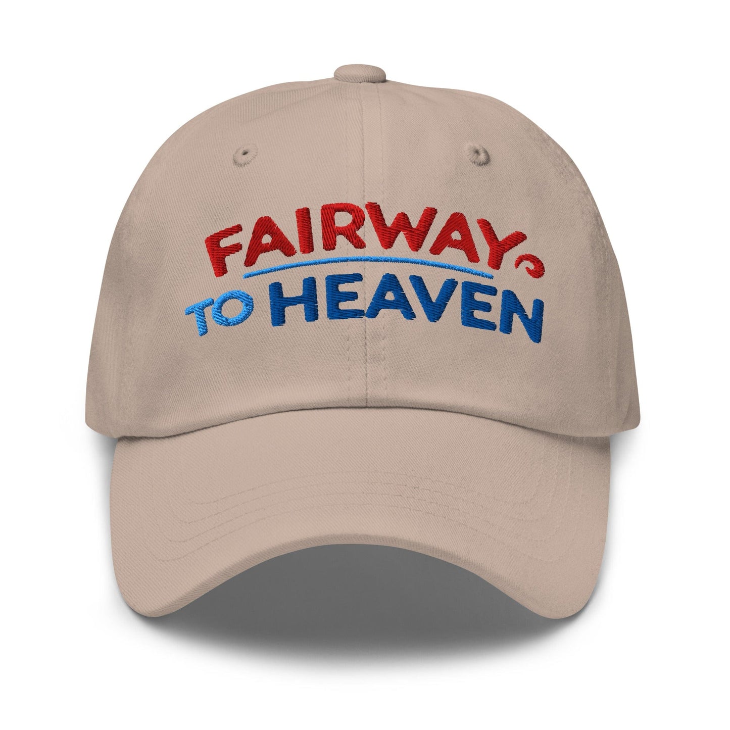 Fairway To Heaven Fun Spirit Embroidered Golf Cap - Funny Golf Tee by Swing Epic