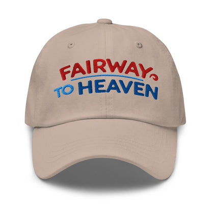 Fairway To Heaven Fun Spirit Embroidered Golf Cap - Funny Golf Tee by Swing Epic