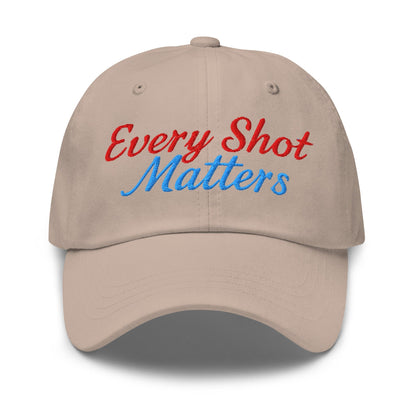 Every Shot Matters Fun Embroidered Golf Cap - Funny Golf Tee by Swing Epic