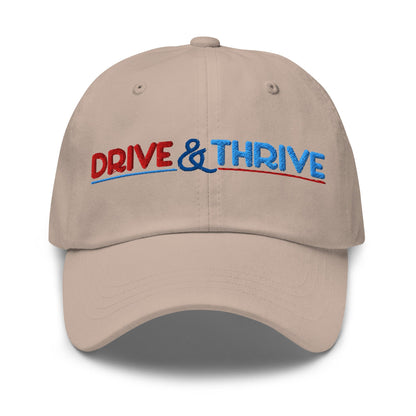 Drive & Thrive Embroidered Golf Cap - Funny Golf Tee by Swing Epic