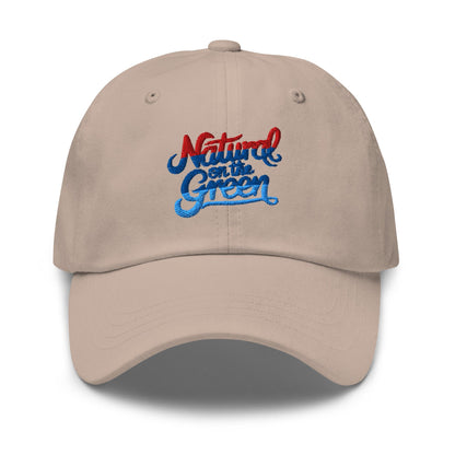 Natural on the Green Fun Embroidered Golf Cap - Funny Golf Tee by Swing Epic