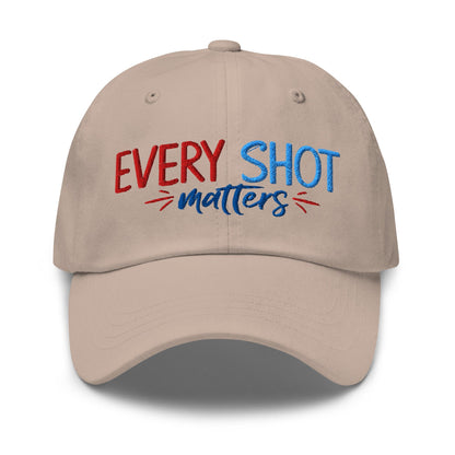 Every Shot Matters Embroidered Golf Cap - Funny Golf Tee by Swing Epic