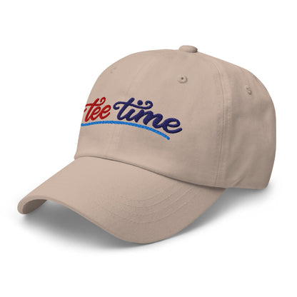 Tee Time Embroidered Golf Cap - Funny Golf Tee by Swing Epic
