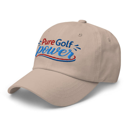 Pure Golf Power Embroidered Golf Cap - Funny Golf Tee by Swing Epic