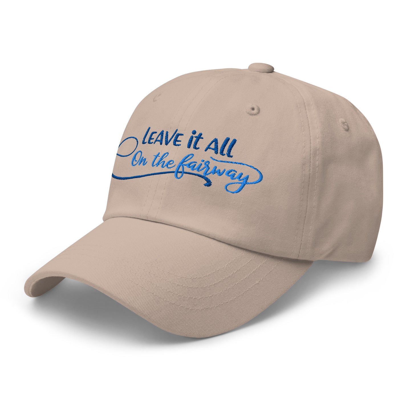 Leave it All on The Fairway Fun and Unique Embroidered Golf Cap - Funny Golf Tee by Swing Epic