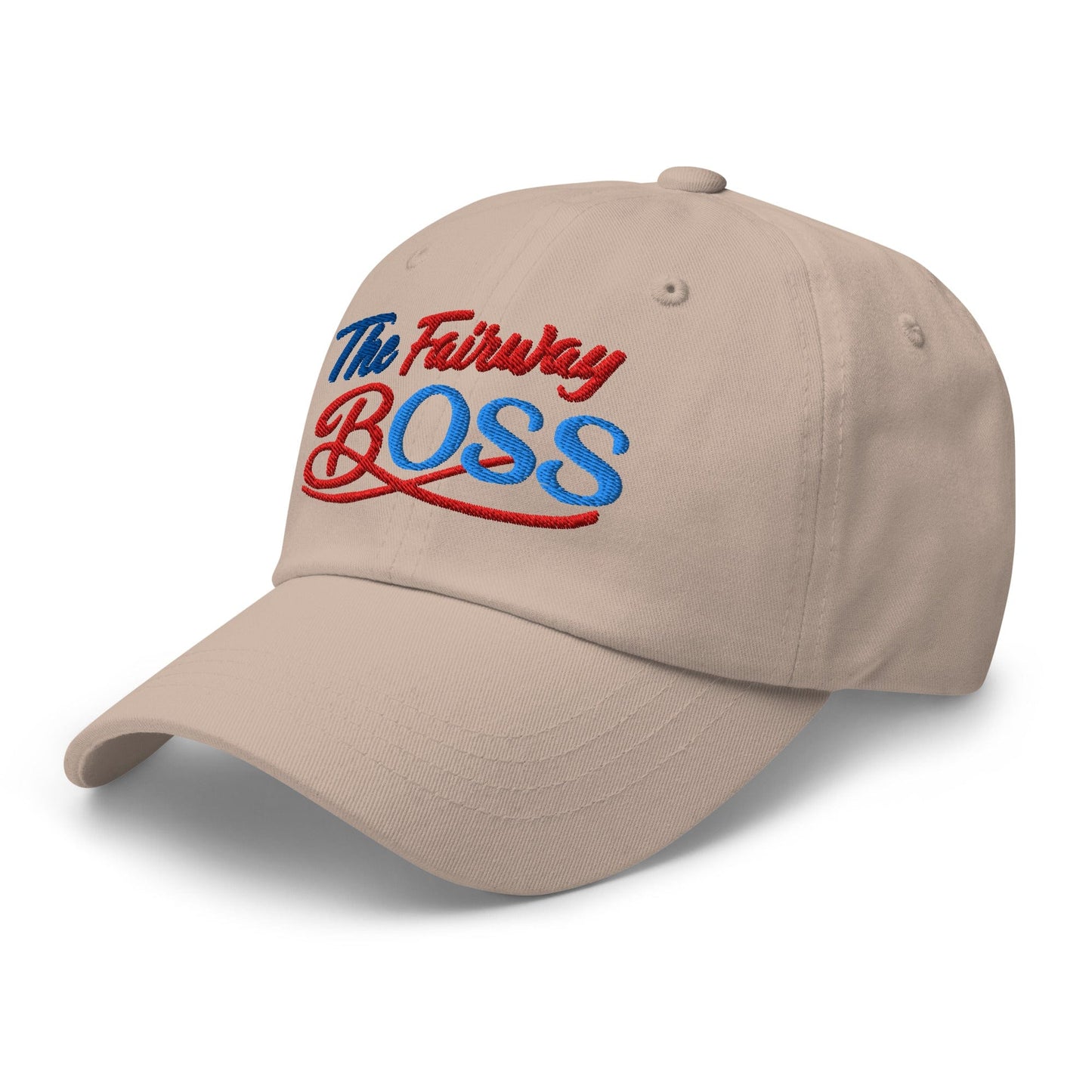 The Fairway Boss Sparkling Glitter Print Embroidered Golf Cap - Funny Golf Tee by Swing Epic