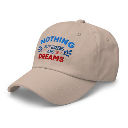 Nothing But Greens & Dreams Embroidered Golf Cap - Funny Golf Tee by Swing Epic