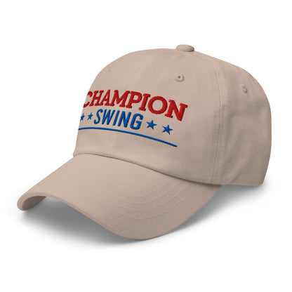 Champion Swing Star-Studded Fun Embroidered Golf Cap - Funny Golf Tee by Swing Epic
