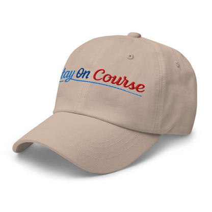 Stay On Course Embroidered Golf Cap - Funny Golf Tee by Swing Epic