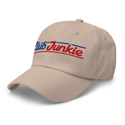 Club Junkie Embroidered Golf Cap - Funny Golf Tee by Swing Epic