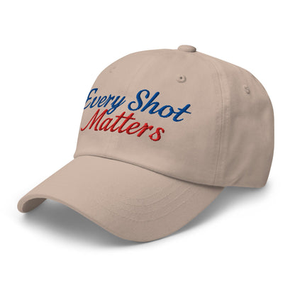 Every Shot Matters Fun Embroidered Golf Cap - Funny Golf Tee by Swing Epic