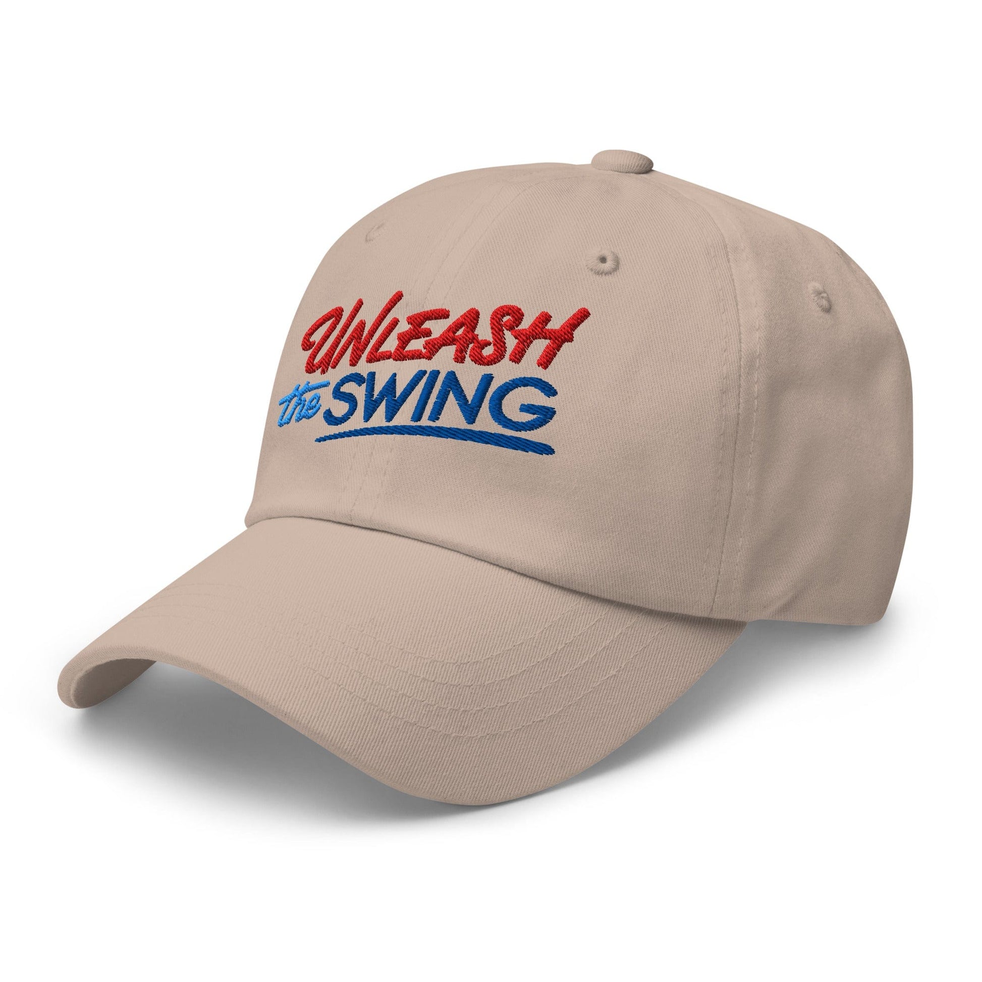 Unleash The Swing Embroidered Golf Cap - Funny Golf Tee by Swing Epic