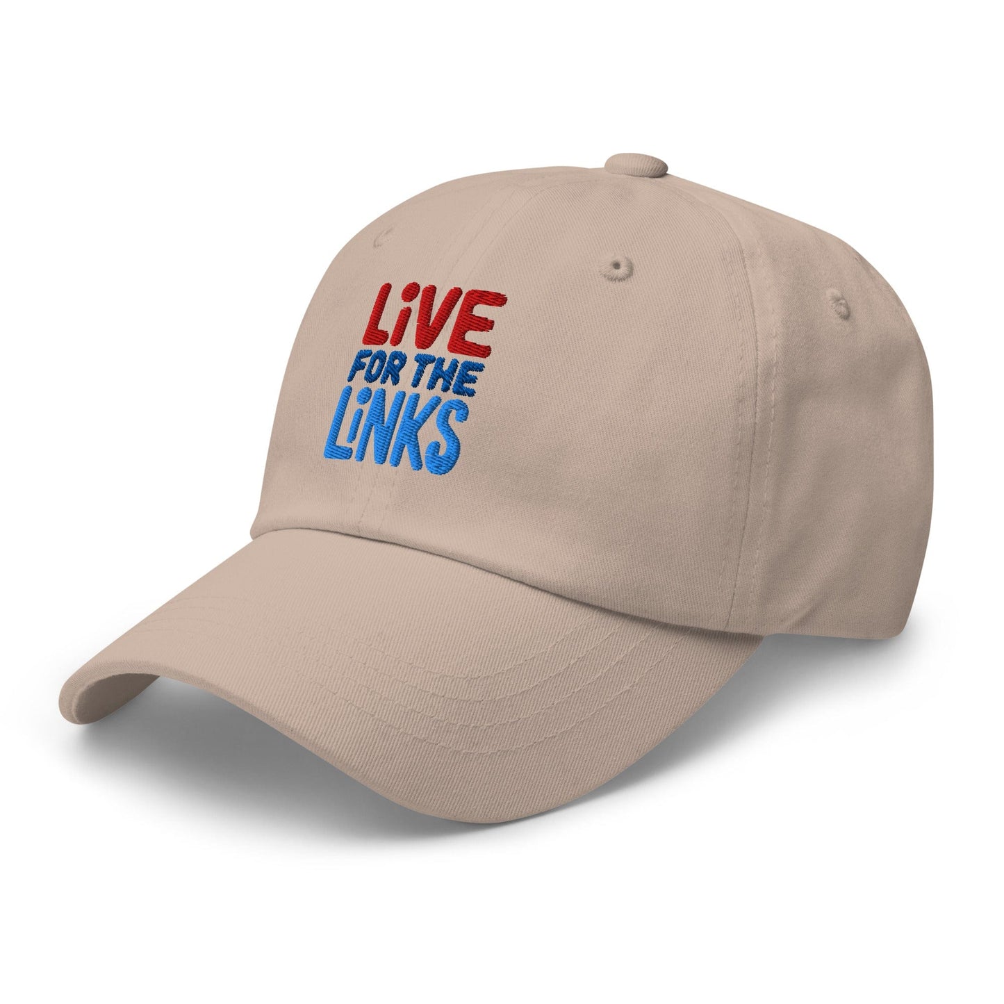 Live For The Links Fun Embroidered Golf Cap - Funny Golf Tee by Swing Epic