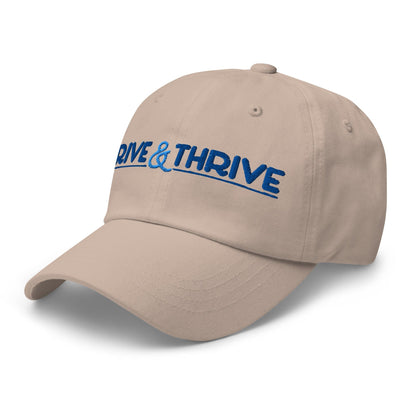 Drive & Thrive Embroidered Golf Cap - Funny Golf Tee by Swing Epic