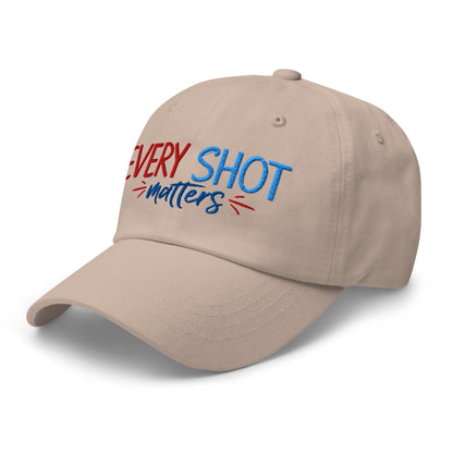 Every Shot Matters Embroidered Golf Cap - Funny Golf Tee by Swing Epic