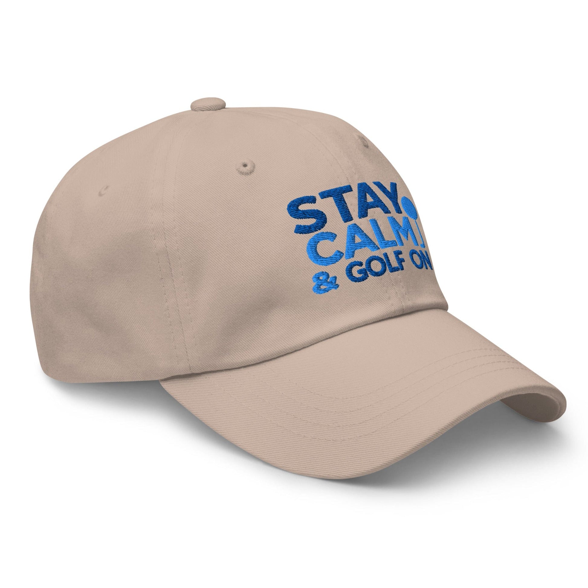 Stay Calm & Golf On Funny Embroidered Golf Cap - Funny Golf Tee by Swing Epic
