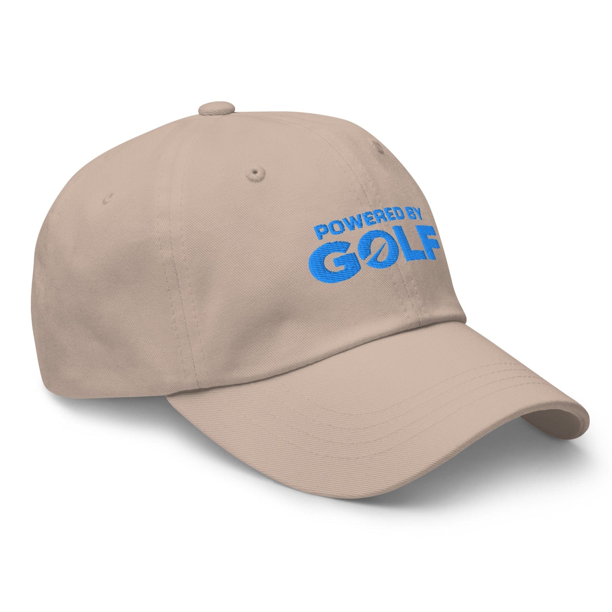 Powered By Golf Funny Embroidered Golf Cap - Funny Golf Tee by Swing Epic