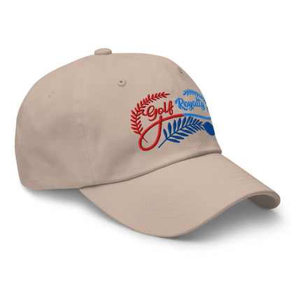 Golf Royalty Fun Design Embroidered Golf Cap - Funny Golf Tee by Swing Epic