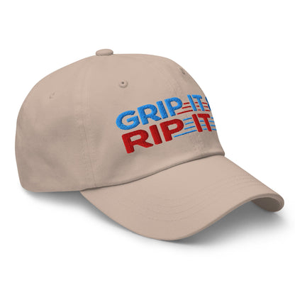 Grip It & Rip It Star Fun Embroidered Golf Cap - Funny Golf Tee by Swing Epic