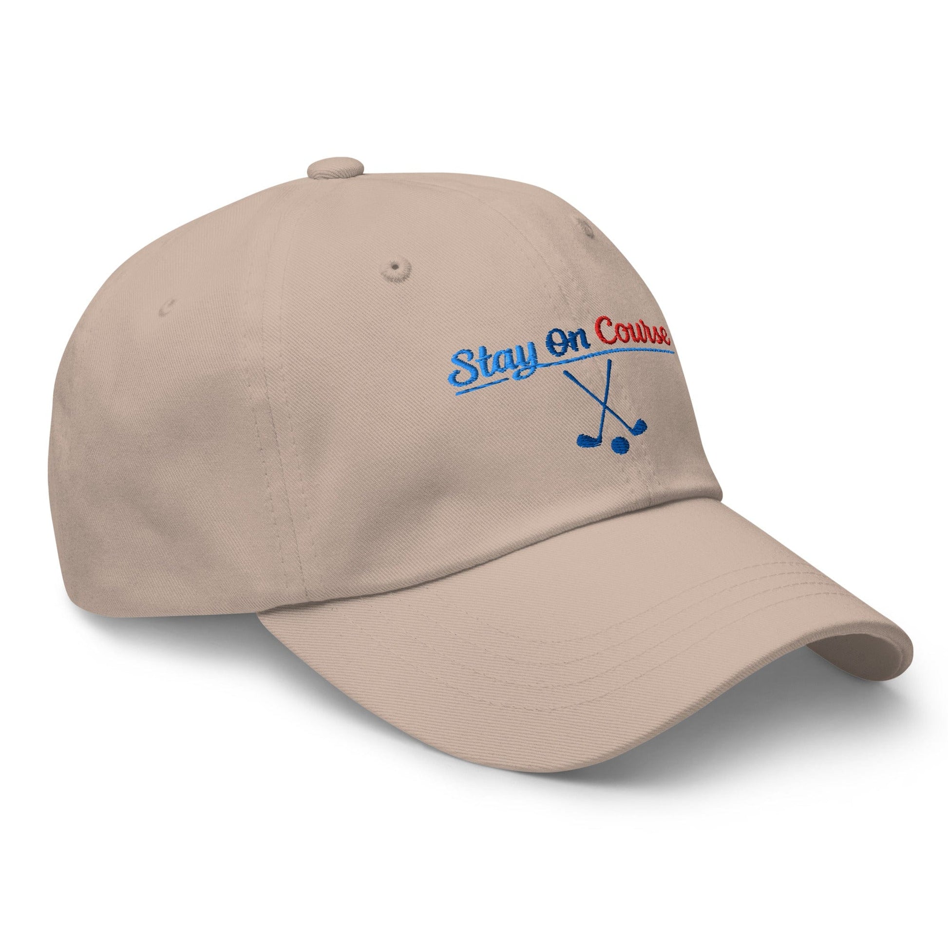 Stay On Course Engaging Quirky Embroidered Golf Cap - Funny Golf Tee by Swing Epic