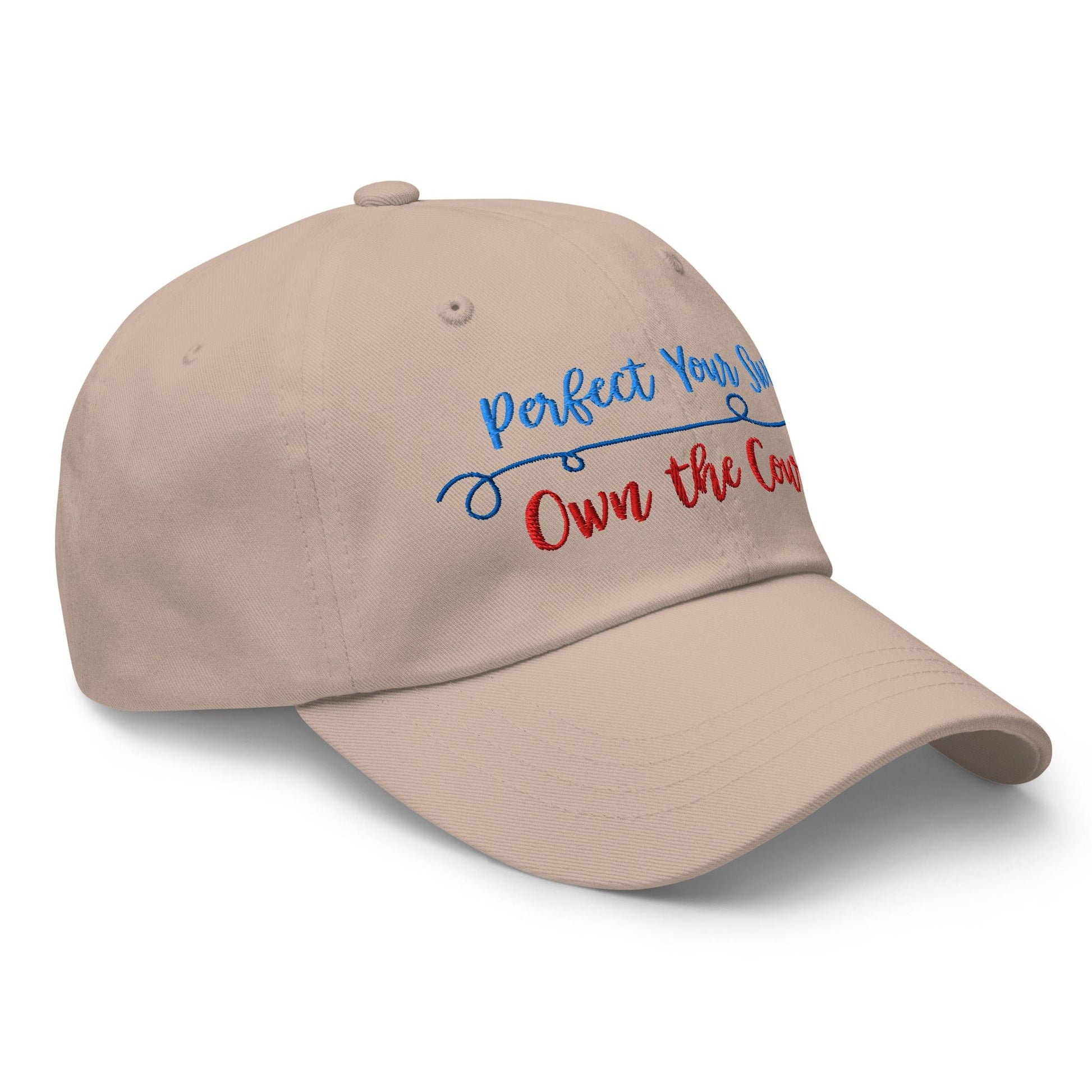 Perfect Your Swing Own the Course Embroidered Golf Cap - Funny Golf Tee by Swing Epic