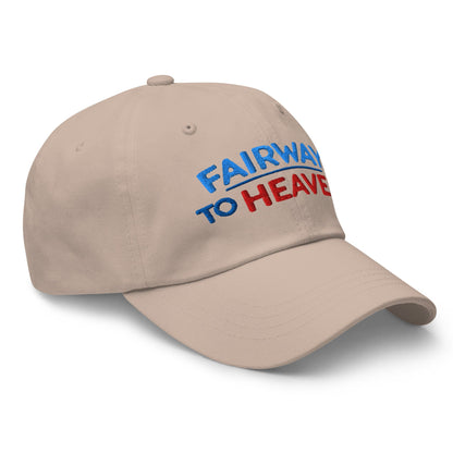 Fairway To Heaven Fun Spirit Embroidered Golf Cap - Funny Golf Tee by Swing Epic