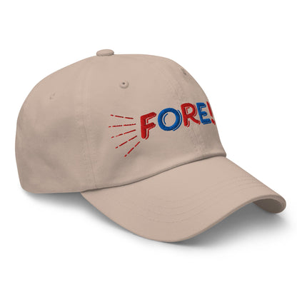 FORE! Quirky Embroidered Golf Cap - Funny Golf Tee by Swing Epic