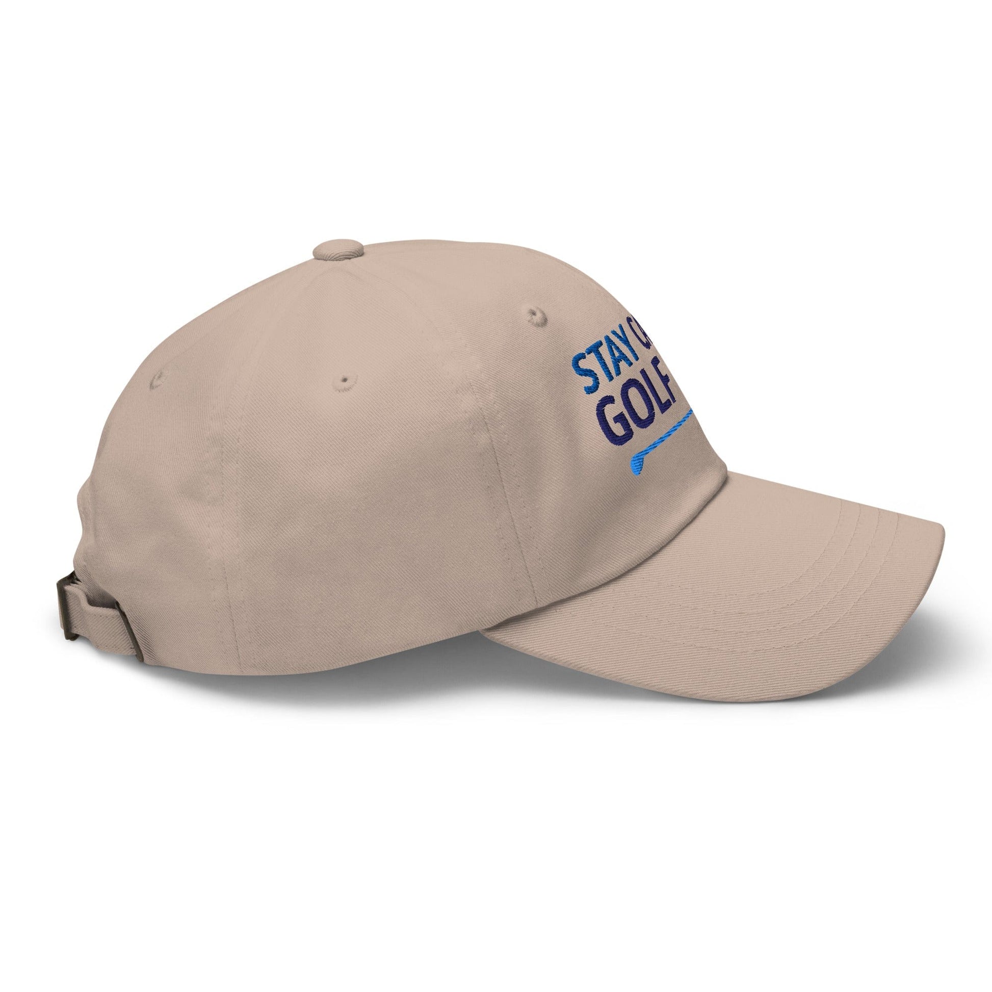 Stay Calm and Golf On Funny Embroidered Golf Cap - Funny Golf Tee by Swing Epic