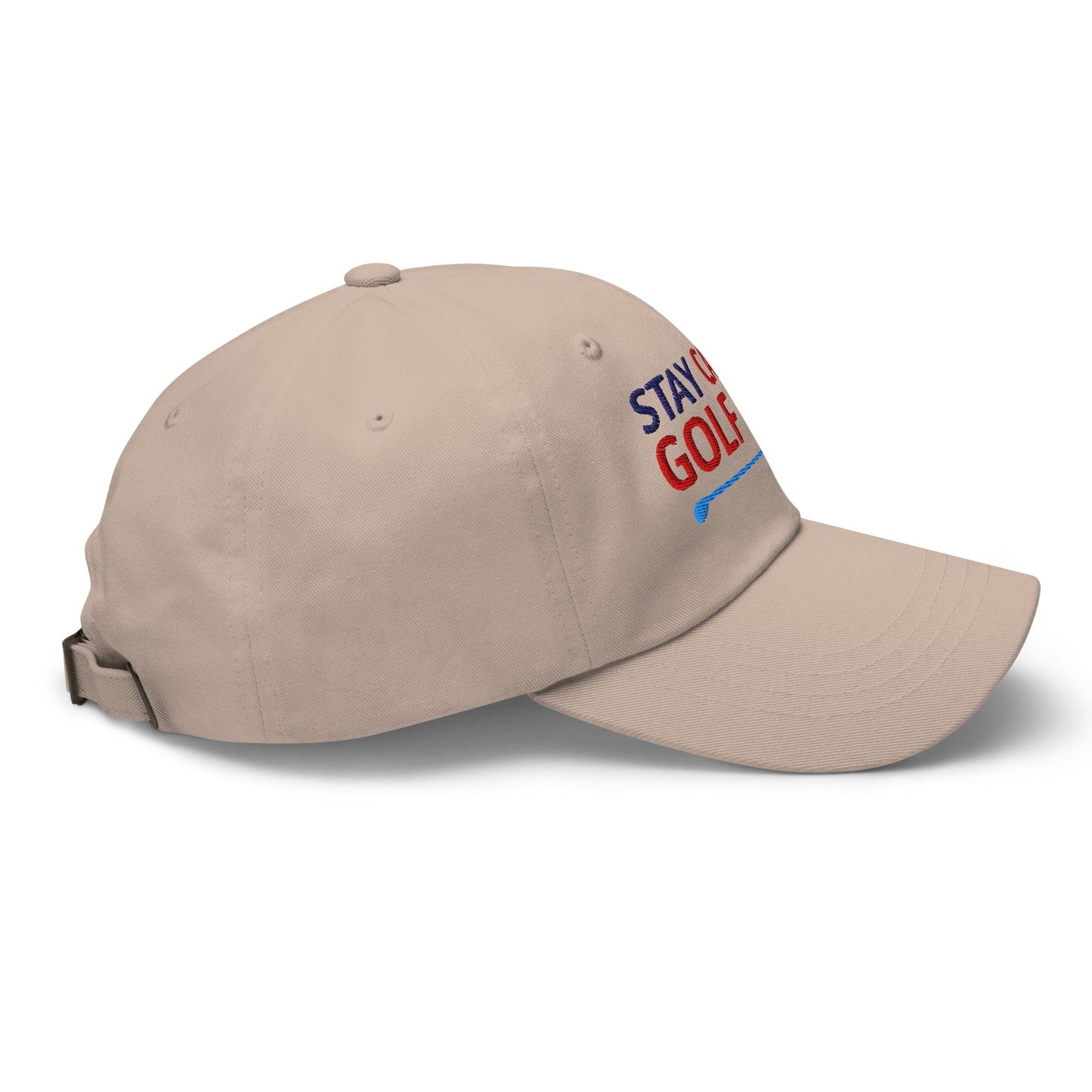 Stay Calm & Golf On Funny Embroidered Golf Cap - Funny Golf Tee by Swing Epic