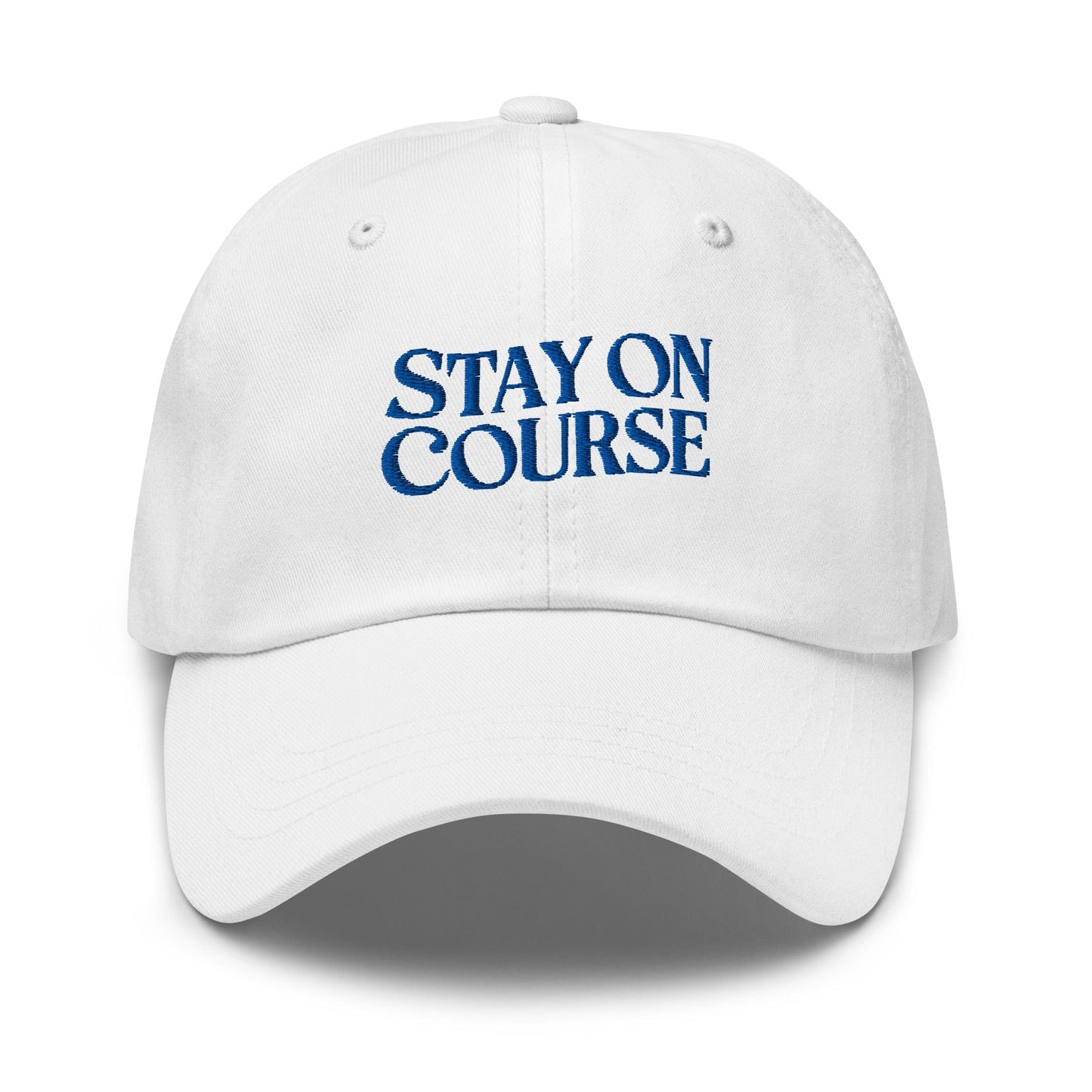 Stay On Course Quirky Fun Embroidered Golf Cap - Funny Golf Tee by Swing Epic