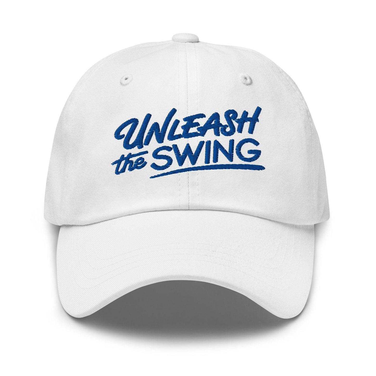 Unleash The Swing Embroidered Golf Cap - Funny Golf Tee by Swing Epic