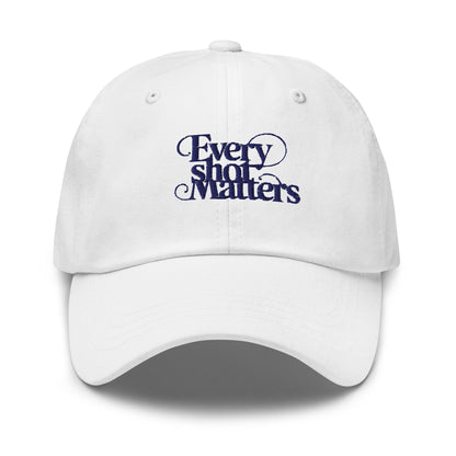 Every Shot Matters Fun Quirky Spirit Embroidered Golf Cap - Funny Golf Tee by Swing Epic