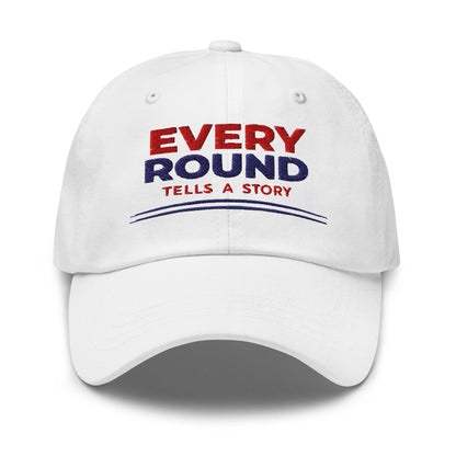 Every Round Tells A Story Embroidered Golf Cap - Funny Golf Tee by Swing Epic
