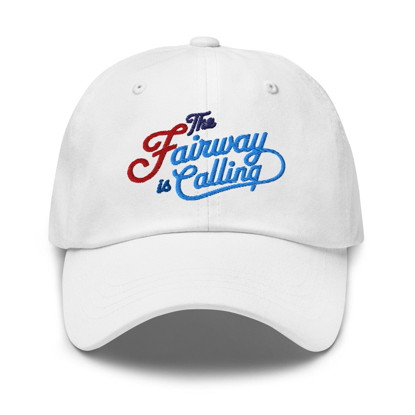 The Fairway is Calling Fun Quirky Embroidered Golf Cap - Funny Golf Tee by Swing Epic