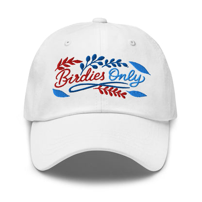 Birdies Only Fun Spirit Design Embroidered Golf Cap - Funny Golf Tee by Swing Epic