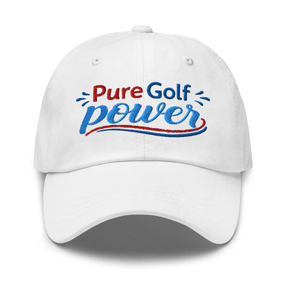Pure Golf Power Embroidered Golf Cap - Funny Golf Tee by Swing Epic