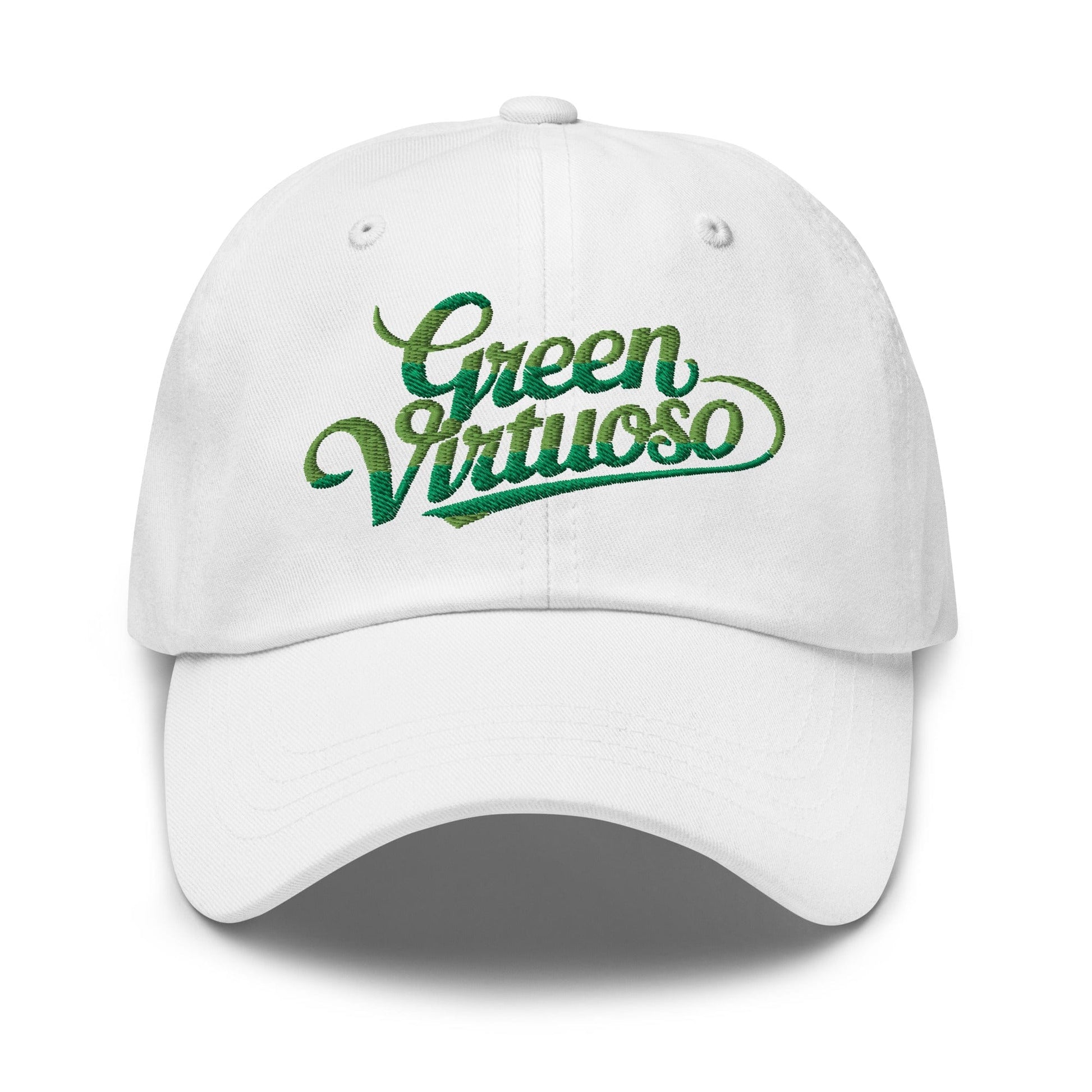 Green Virtuoso Embroidered Golf Cap - Funny Golf Tee by Swing Epic