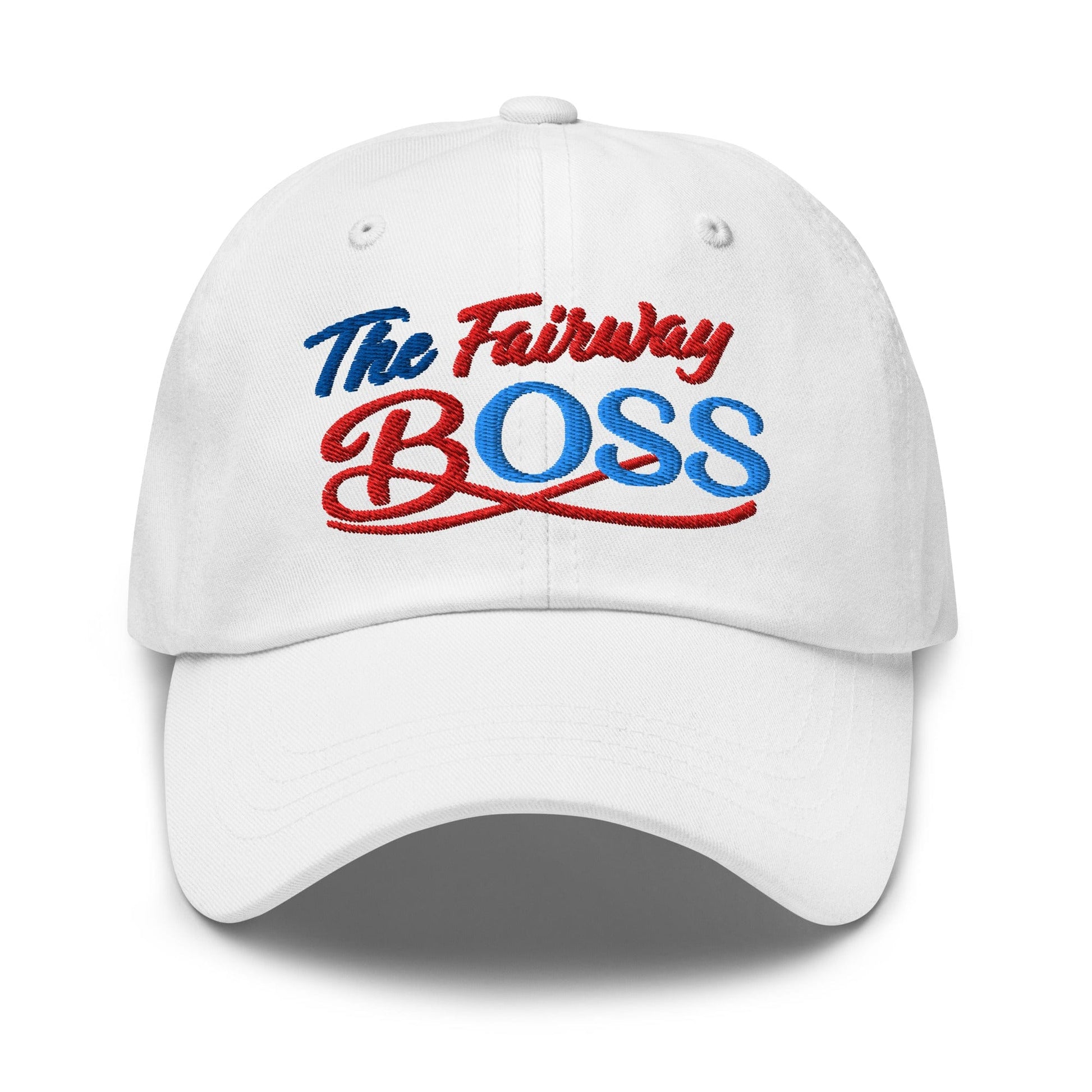 The Fairway Boss Sparkling Glitter Print Embroidered Golf Cap - Funny Golf Tee by Swing Epic
