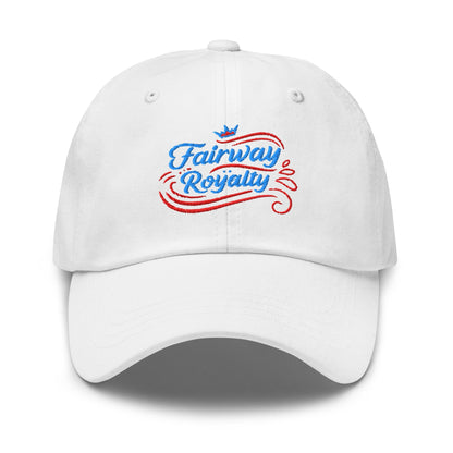 Fairway Royalty Swirls Leaf Detailed Embroidered Golf Cap - Funny Golf Tee by Swing Epic