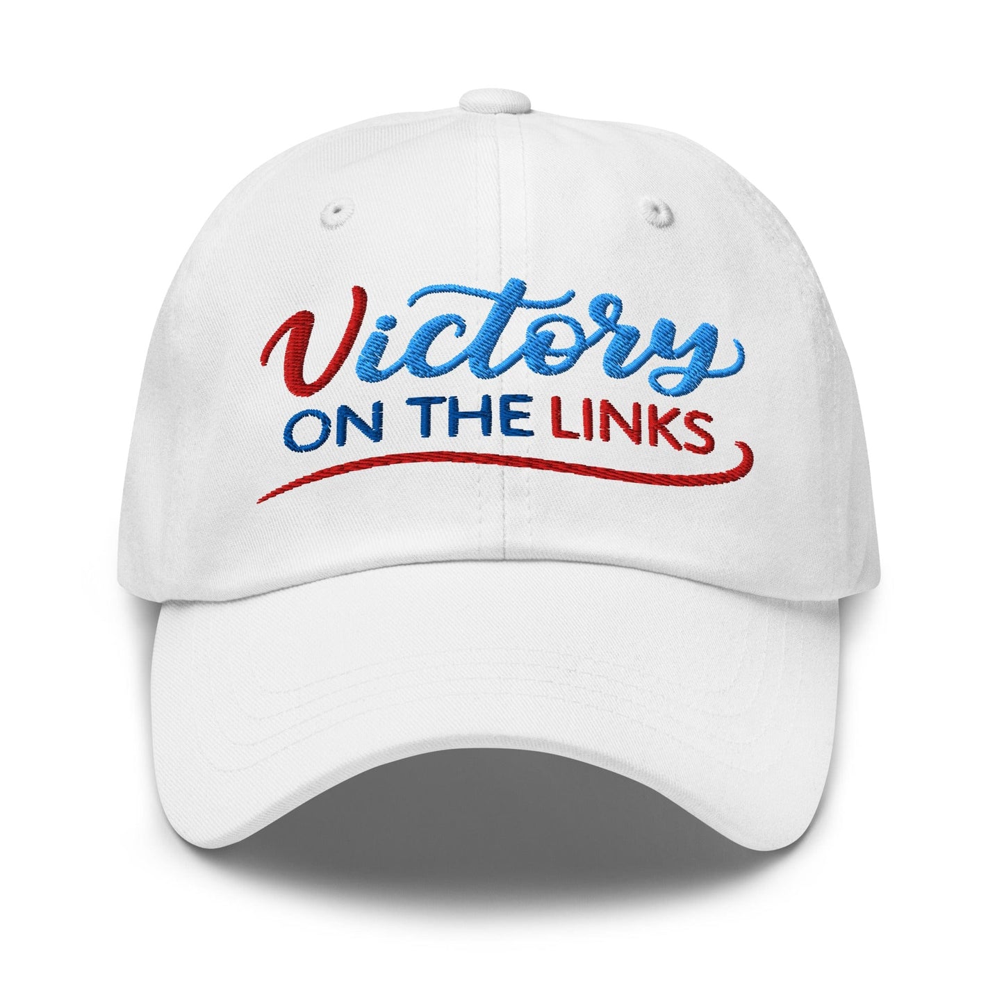 Victory on the Links Fun and Unique Embroidered Golf Cap - Funny Golf Tee by Swing Epic